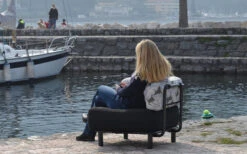 One Bar Element 1 Aufblasbarer Sessel / Sitzelement Dark Grey / Blue -Cresp Camping Geschaft 365732 2413676