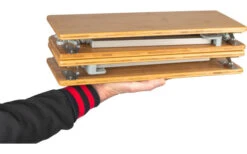 Bo-Camp Urban Outdoor Southwark Bambus-Alu Rolltisch 60 X 40 Cm -Cresp Camping Geschaft 391853 2892004