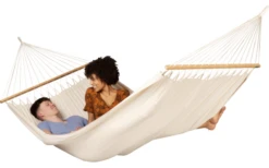 La Siesta Florencia Doppel Stabhängematte Aus Biobaumwolle Latte -Cresp Camping Geschaft 712406 4913324